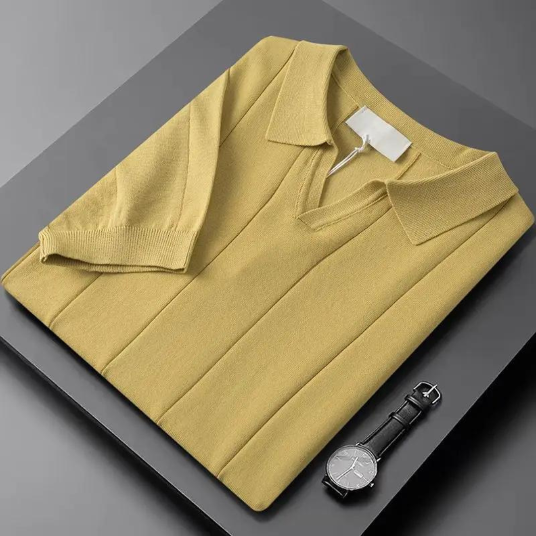 Men's Ribbed Polo Shirt | Orson