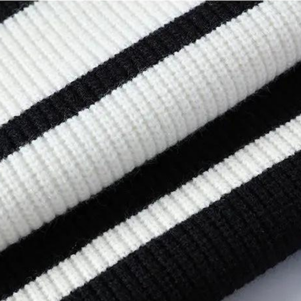 Men's Striped Quarter-Zip Jumper | Carlo