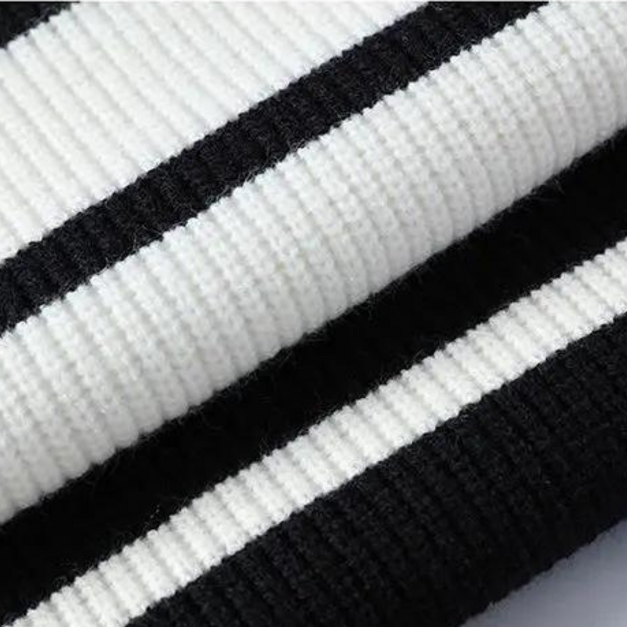 Men's Striped Quarter-Zip Jumper | Carlo