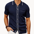 Men's Ribbed Polo Shirt | Sable