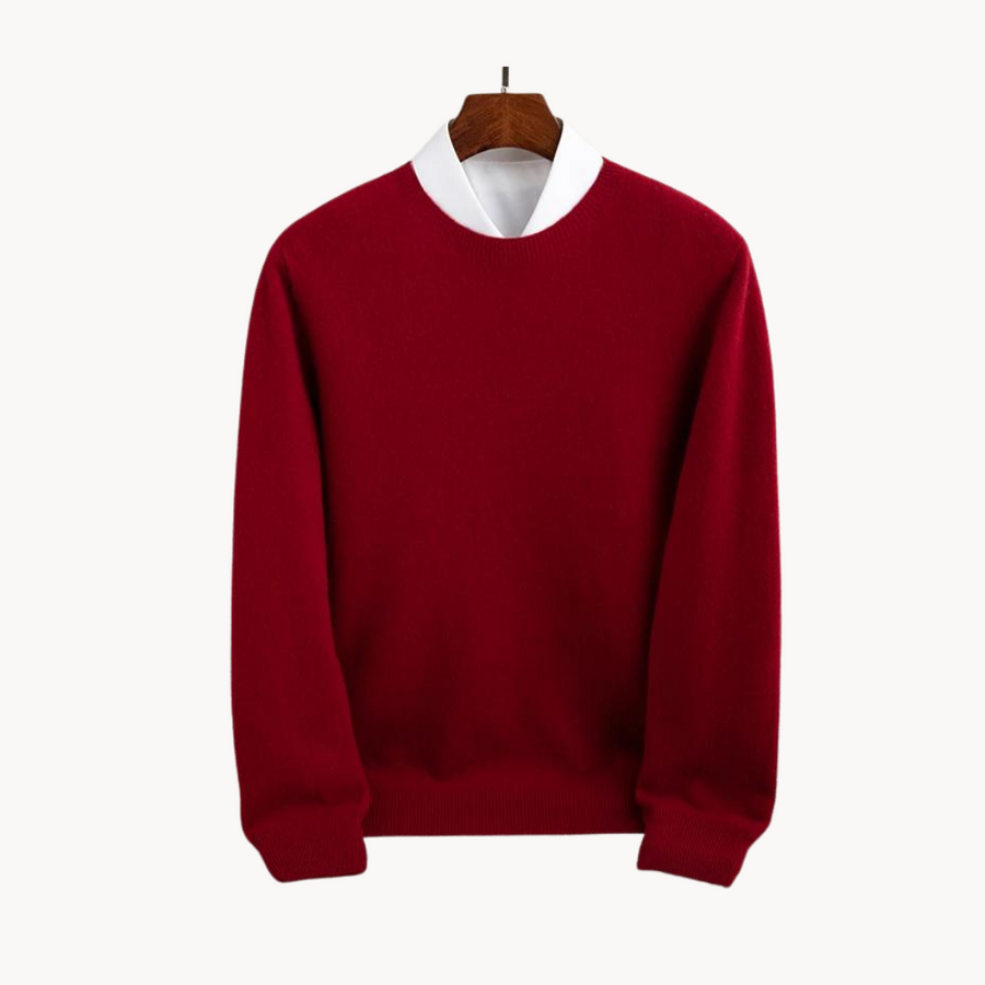 Men's Wool Crew Neck Jumper | Simone