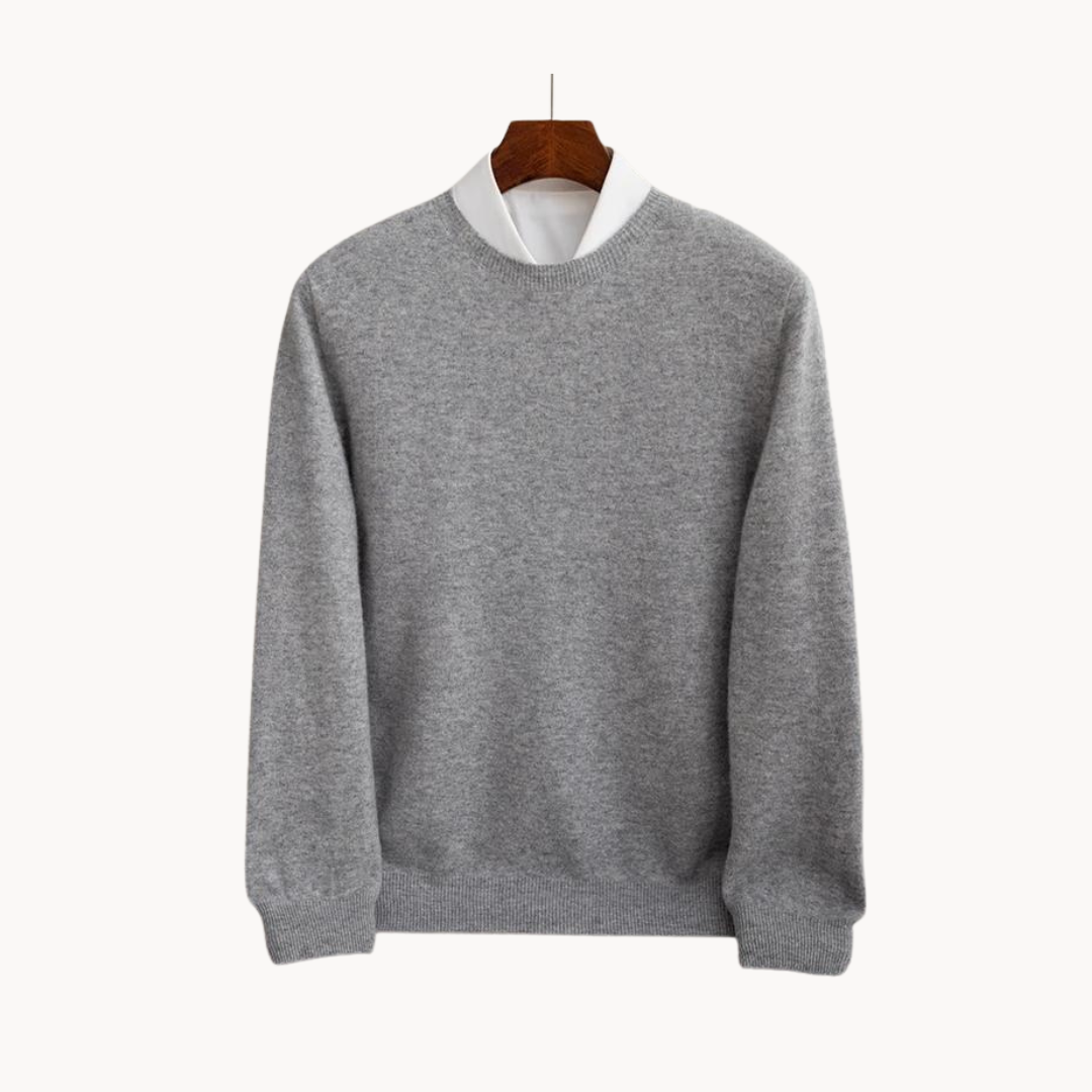 Men's Wool Crew Neck Jumper | Simone