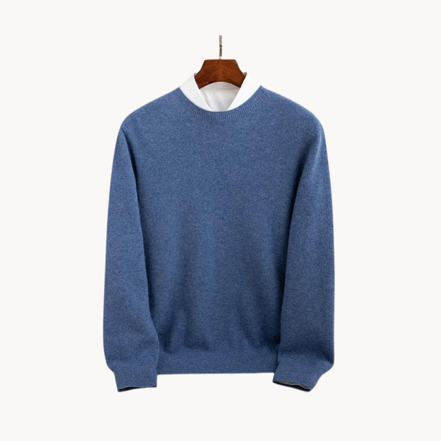 Men's Wool Crew Neck Jumper | Simone