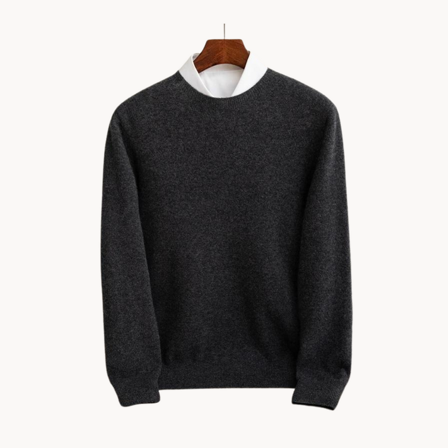 Men's Wool Crew Neck Jumper | Simone