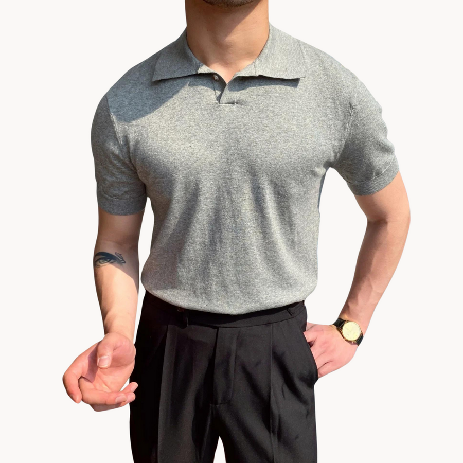 Men's Tipped-Collar Polo Shirt | Cormorant