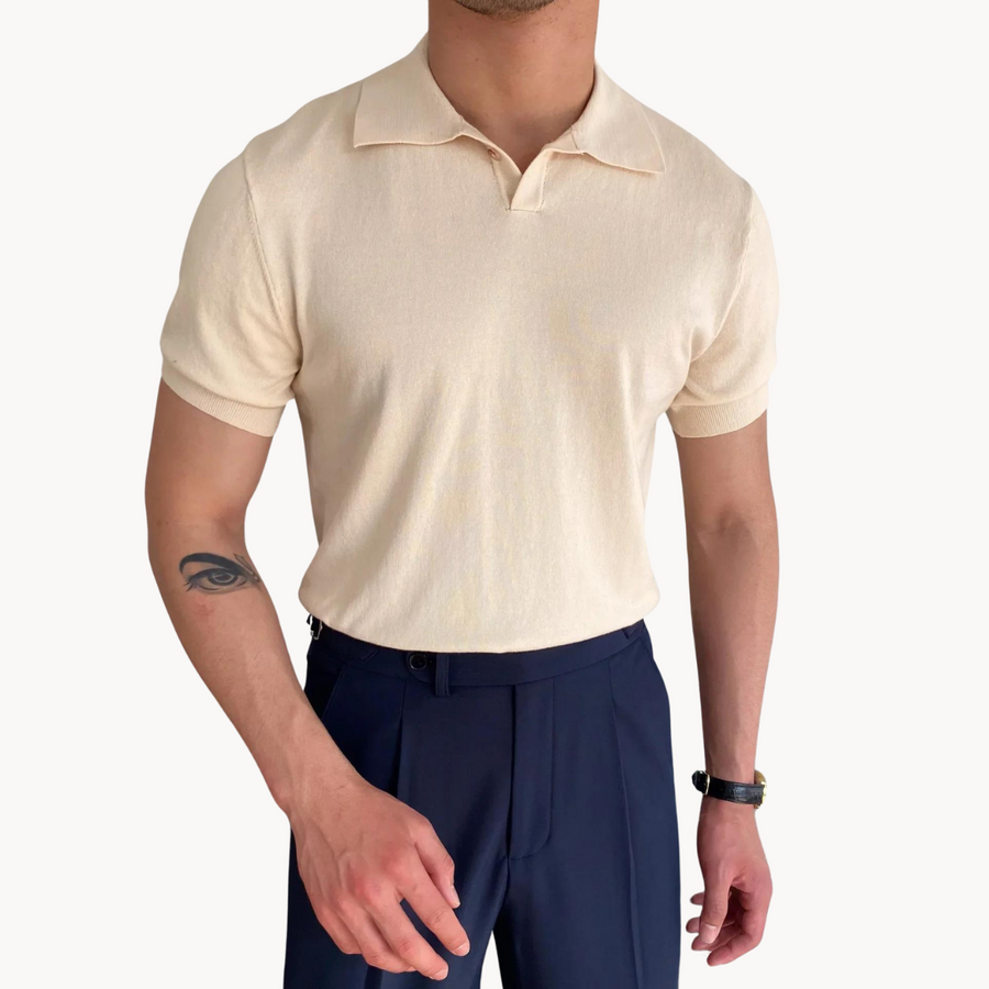 Men's Tipped-Collar Polo Shirt | Cormorant