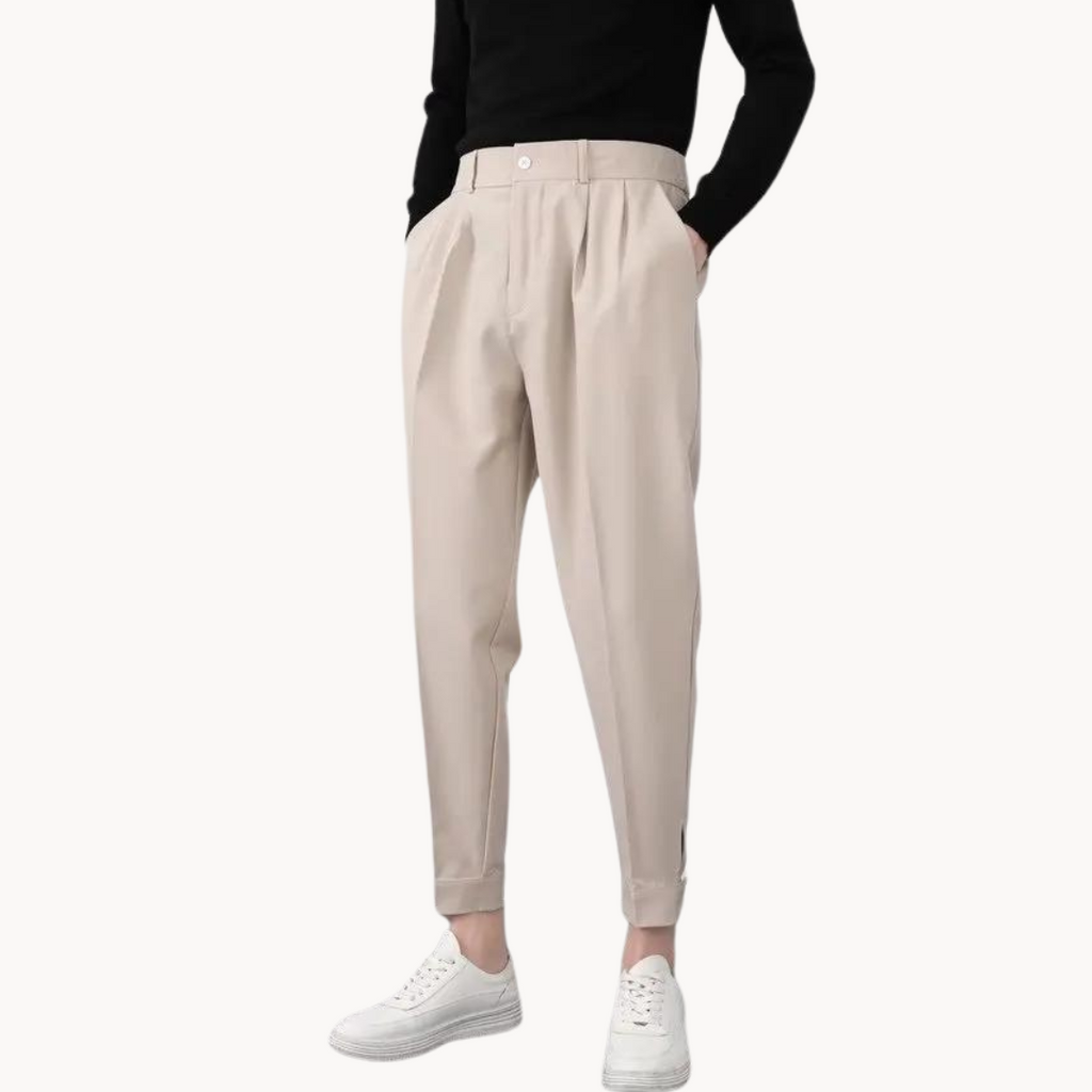 Men's Slim-Fit Tapered Trousers | Stellan