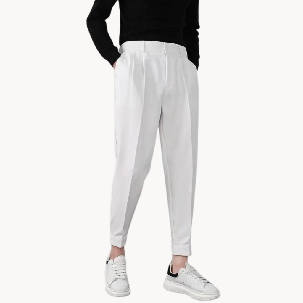 Men's Slim-Fit Tapered Trousers | Stellan