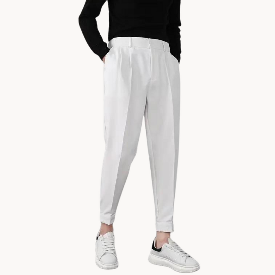 Men's Slim-Fit Tapered Trousers | Stellan