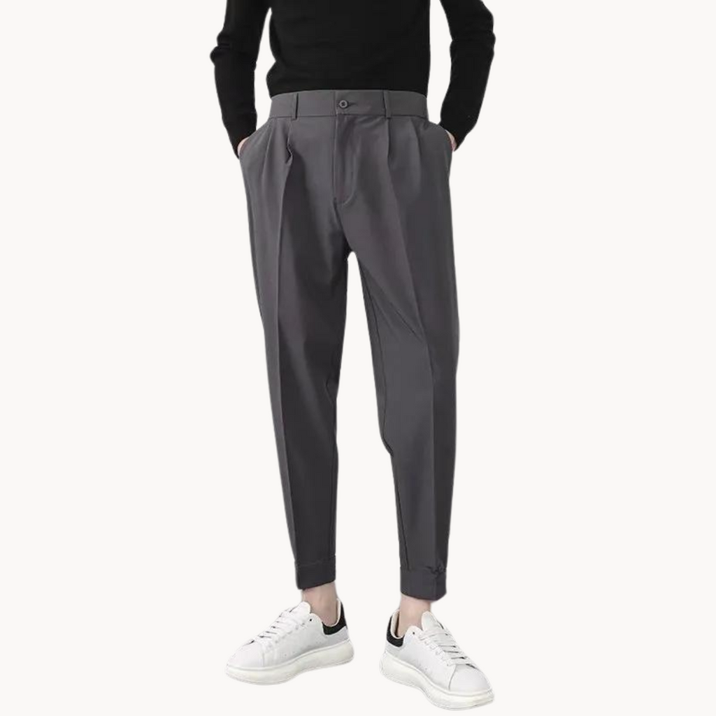 Men's Slim-Fit Tapered Trousers | Stellan