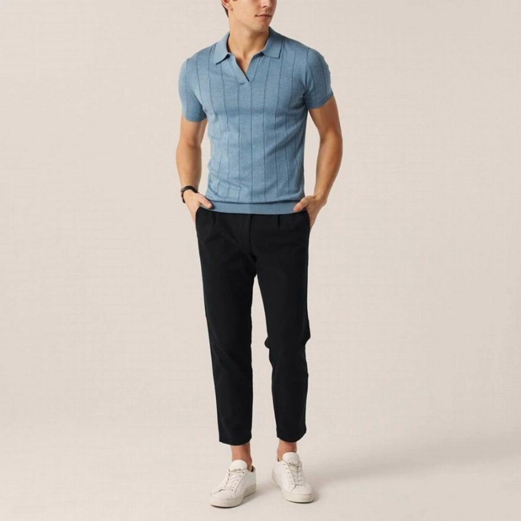 Men's Ribbed Polo Shirt | Orson