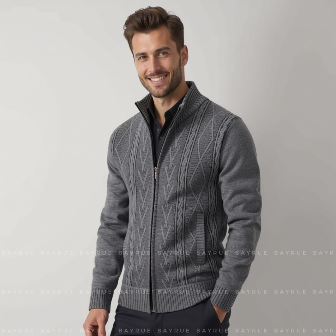Men's Zip-Up Cardigan | Rene