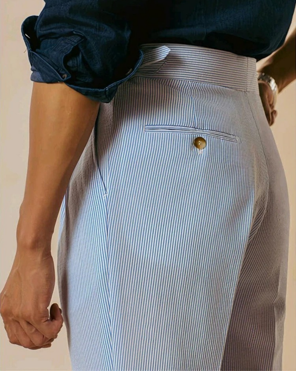 Men's Textured Trousers | Livorno