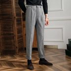 Men's Textured Trousers | Brenlow