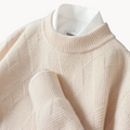 Men's Jacquard Knit Jumper | Textured Weave
