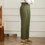 Men's Pleated Linen Trousers | Vento