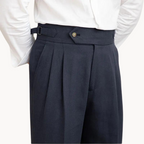 Men's Pleated Linen Trousers | Vento