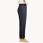 Men's Pleated Linen Trousers | Vento