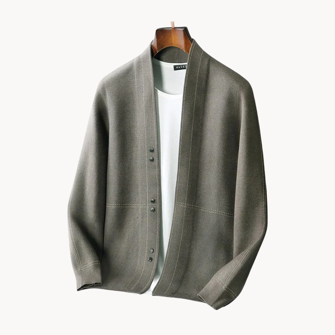 Men's Merino Wool Cardigan | Luxurious