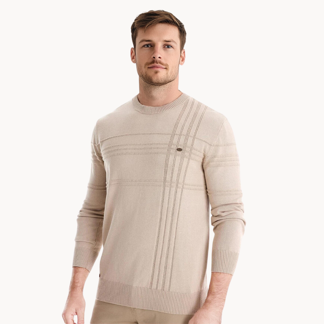 Men's Cotton Silk Blend Jumper | Celio