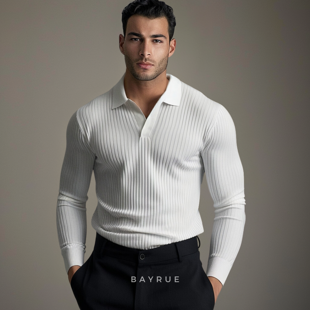 Men's Open-Collar Polo Shirt | Tavish