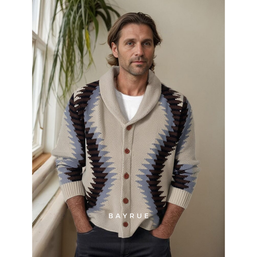 Men's Jacquard Cardigan | Tadeusz
