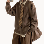Men's Striped Cardigan | Venturina
