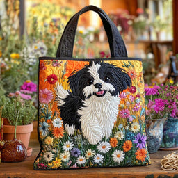 Blossom Pup Tote Bag