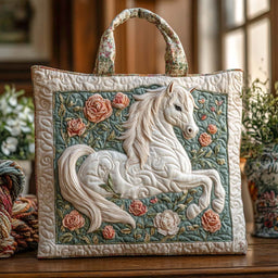 Blossom White Mare Tote Bag