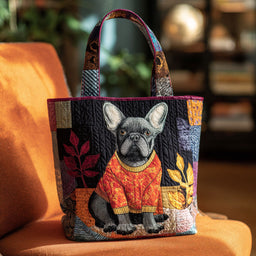 Bonjour Bulldog Tote Bag