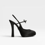 Women's Sculpted Court Shoes with Bow Detail