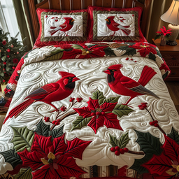 Cardinal Couple Bedding Set