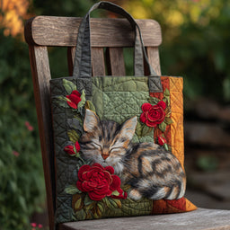 Catnap Garden Tote Bag