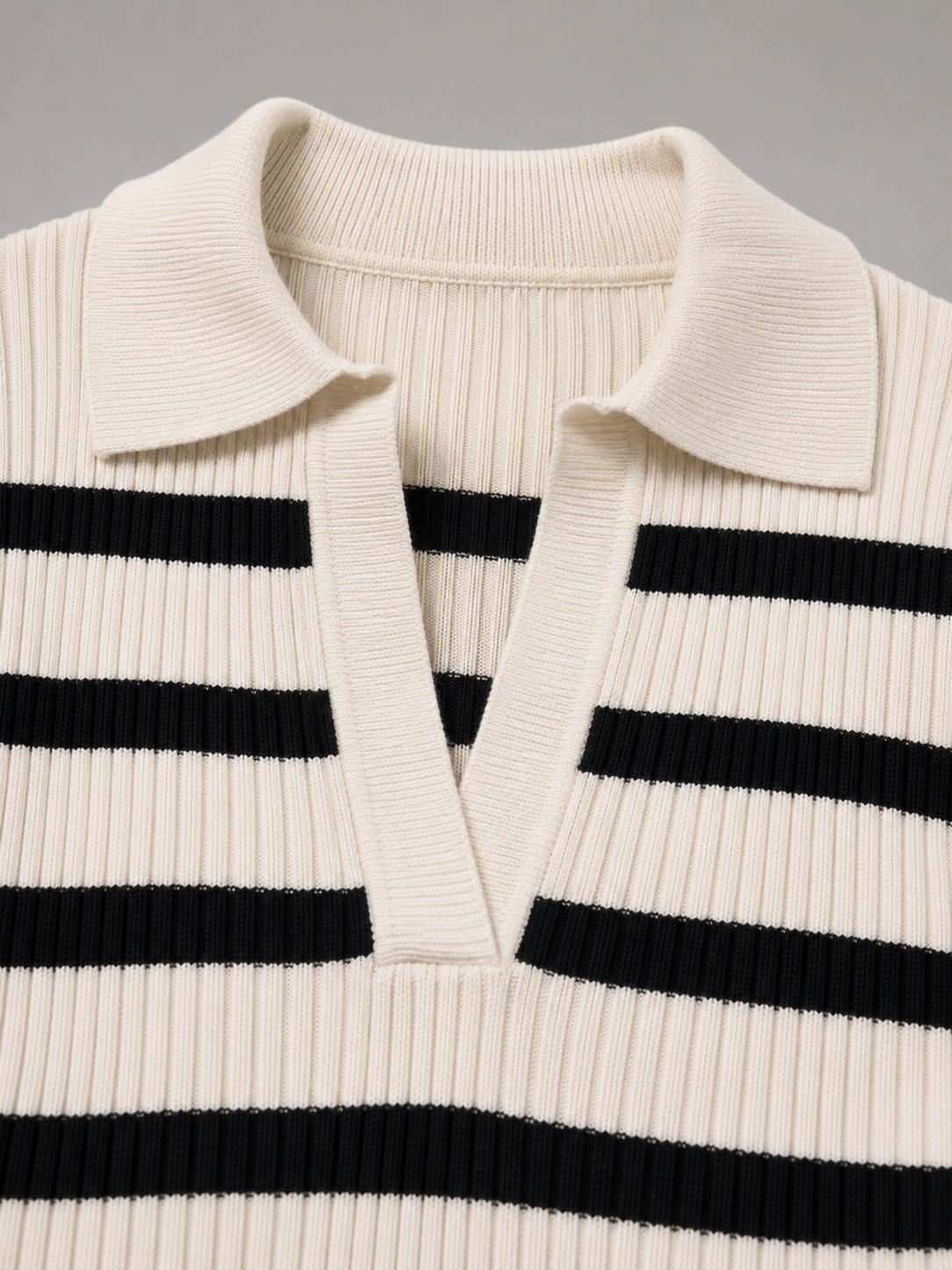 Women's half-zip ribbed jumper