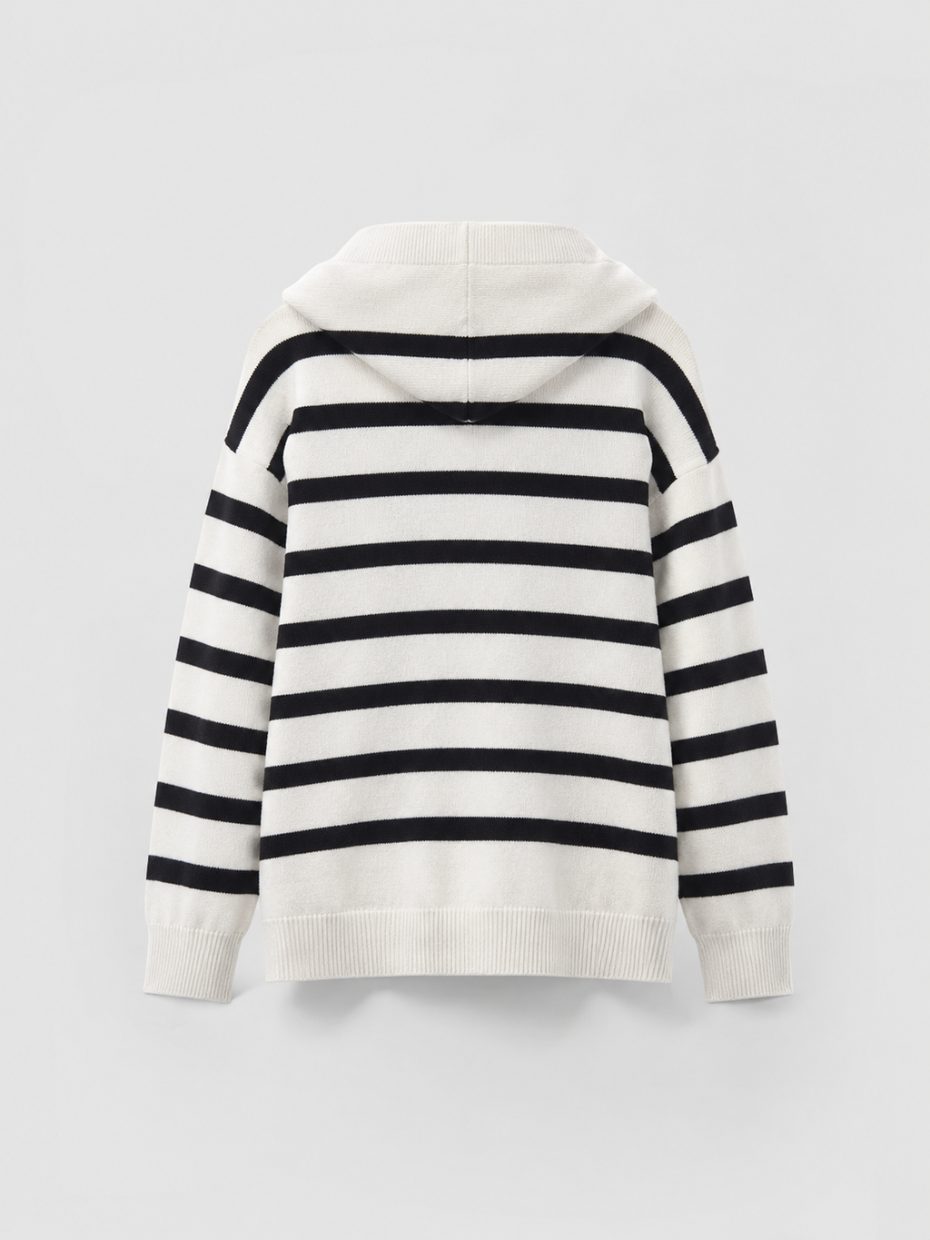 Women's striped quarter-zip jumper
