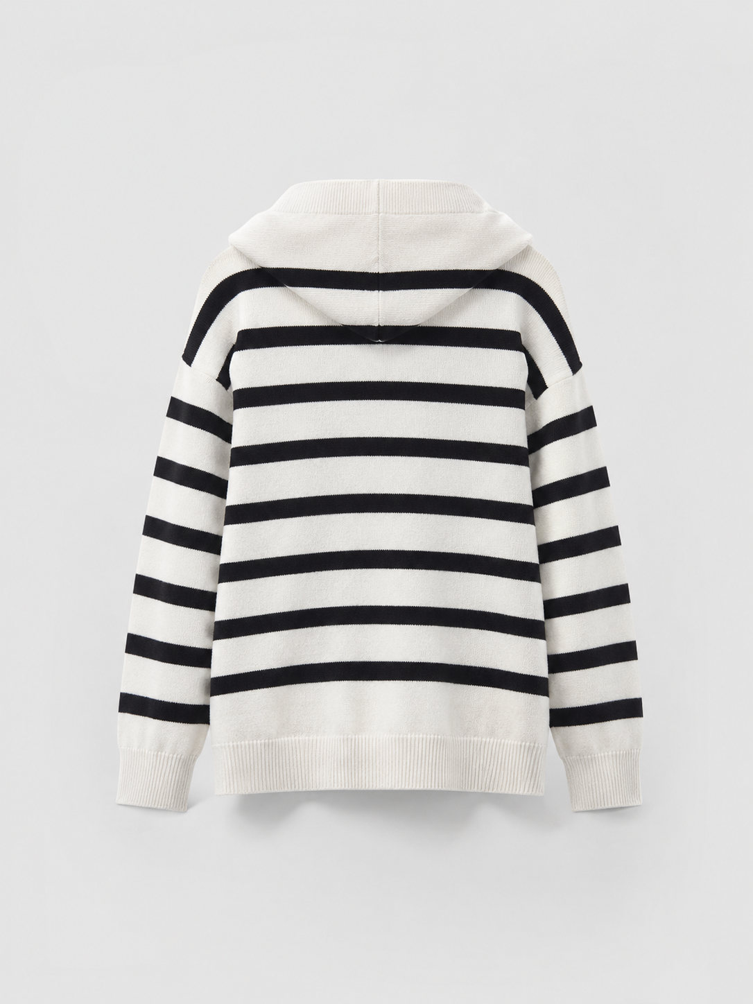 Women's striped quarter-zip jumper
