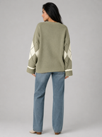Women's argyle patterned knit jumper