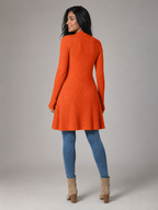 Women's open front ribbed cardigan