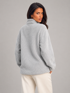 Women's fuzzy high neck jumper