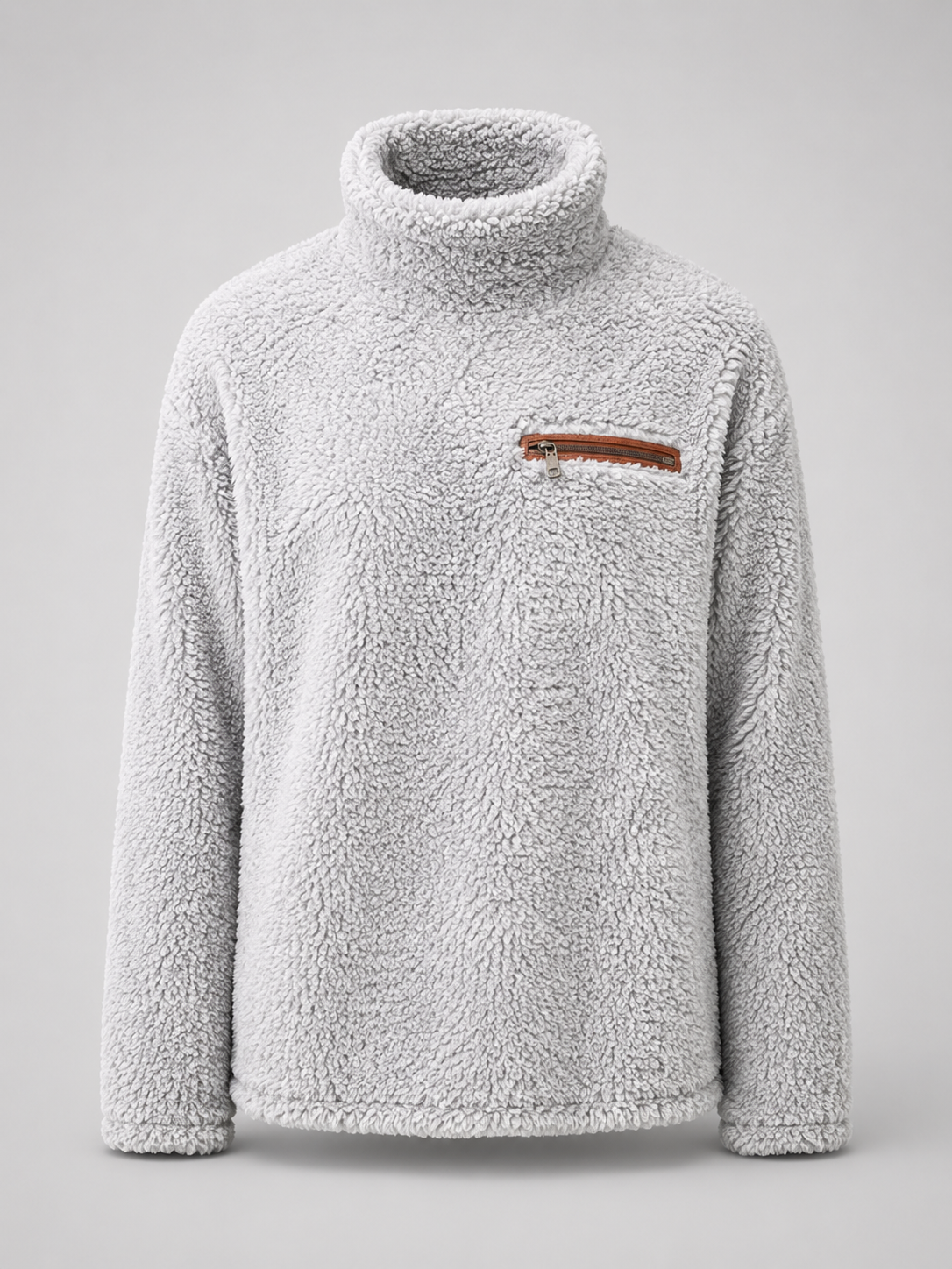 Women's fuzzy high neck jumper