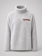 Women's fuzzy high neck jumper