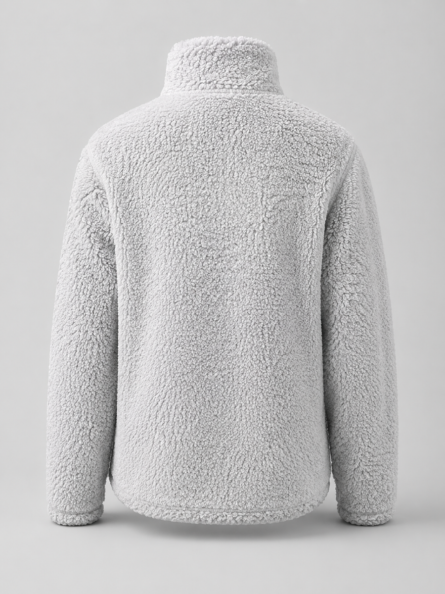 Women's fuzzy high neck jumper