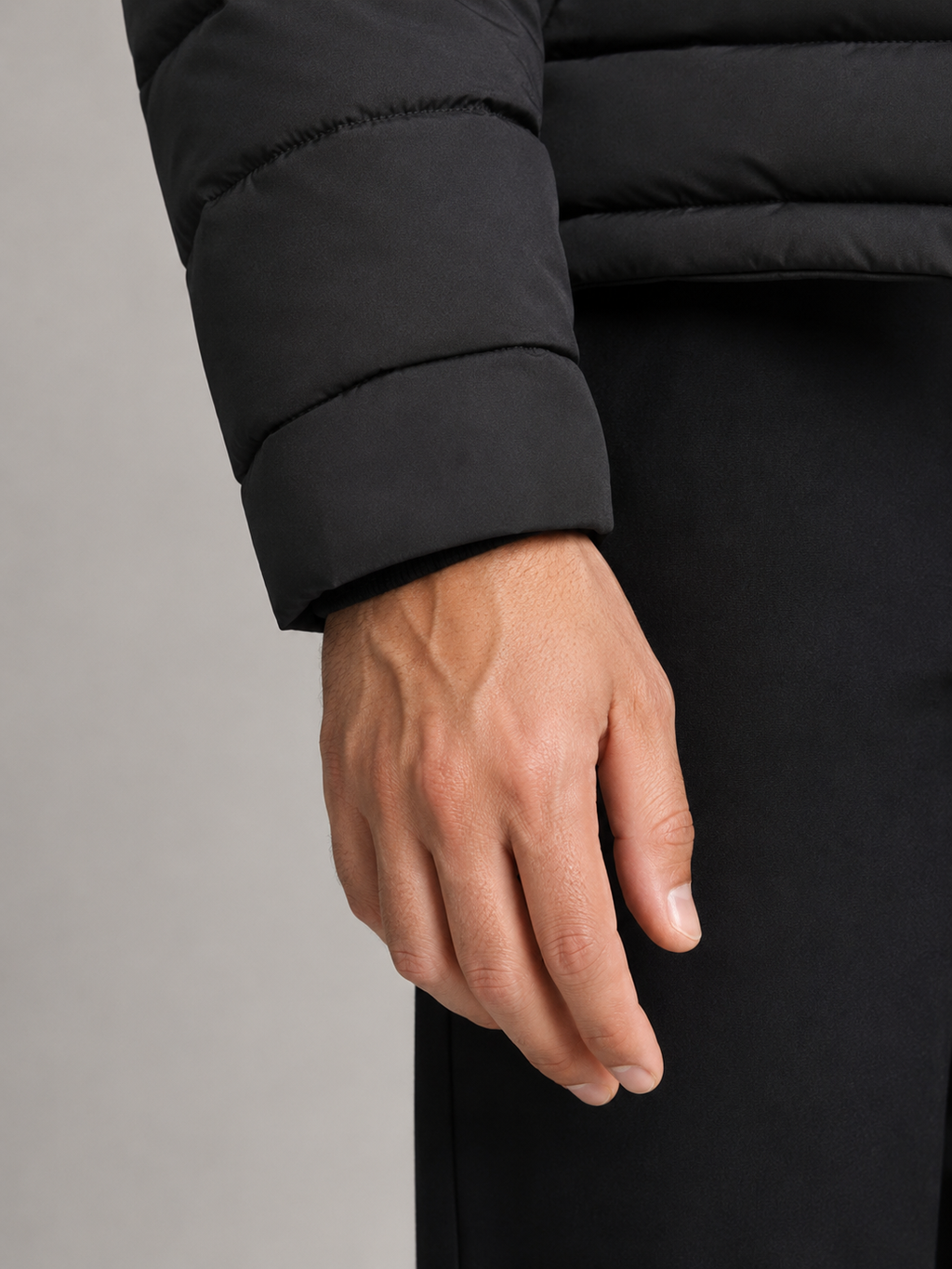 Men's lightweight quilted puffer jacket