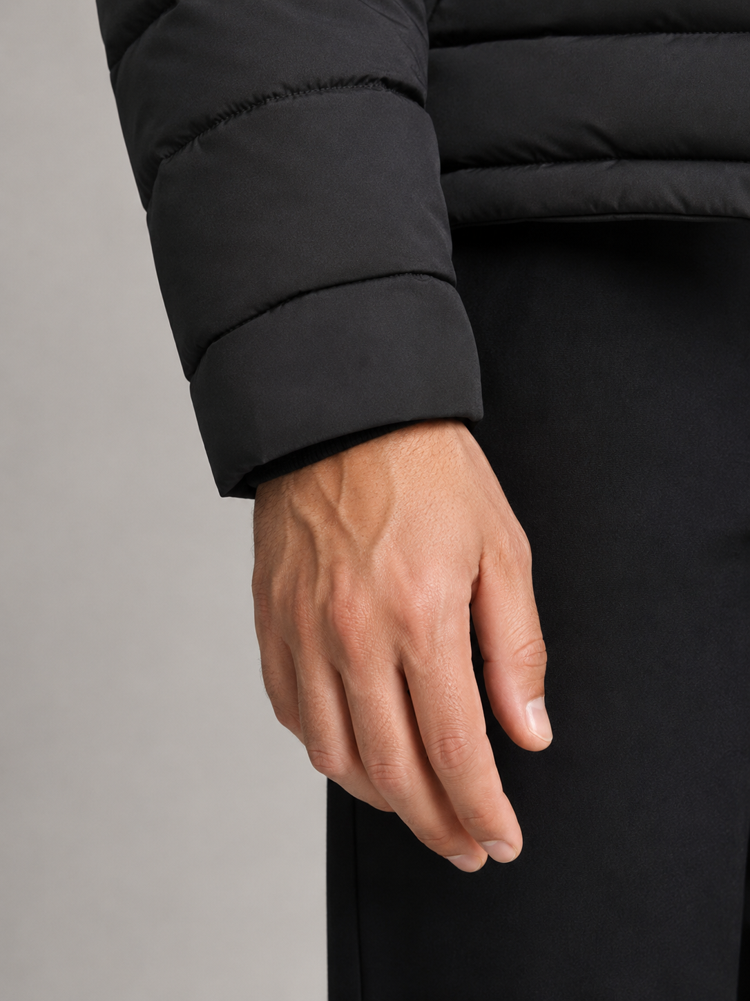Men's lightweight quilted puffer jacket