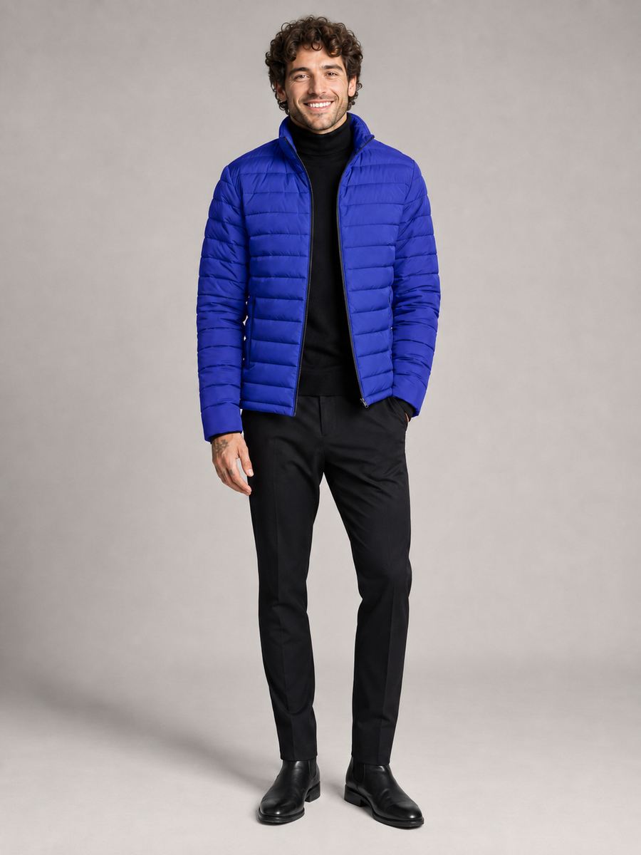 Men's lightweight quilted puffer jacket