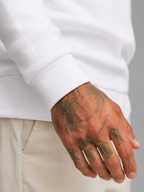 Men's slim-fit ribbed quarter-zip sweatshirt