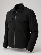 Men's Western-inspired full-zip jacket