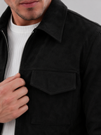 Men's Western-inspired full-zip jacket
