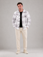 Men's check teddy fleece overshirt