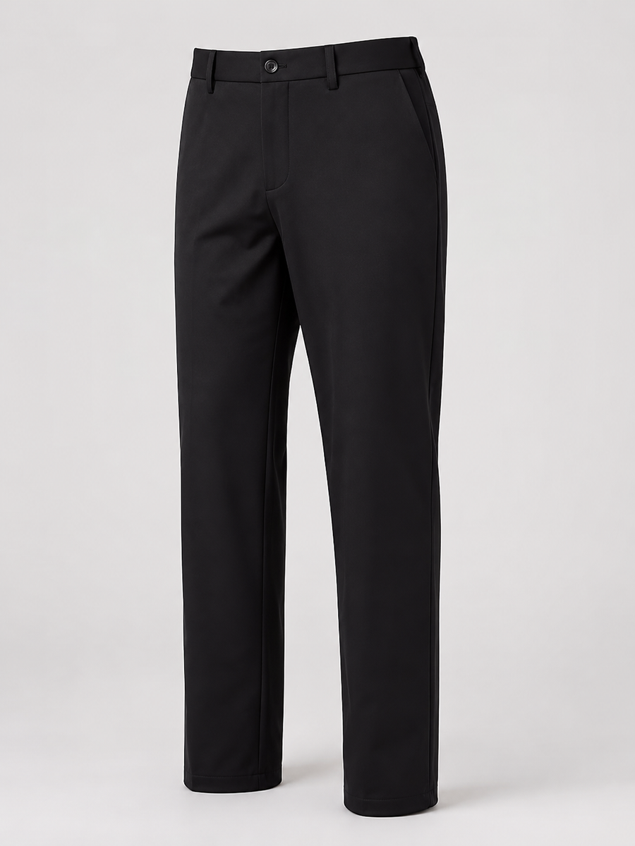 Men's wrinkle-resistant straight leg formal trousers